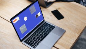 Widgets on a MacBook desktop0