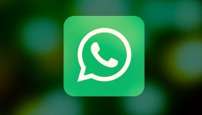 WhatsApp icon on a gradient background